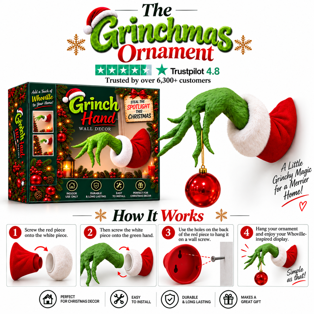 The Grinchmas Ornament - A Christmas Decoration